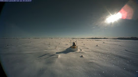 capas de hielo que caracterizan la superficie del Polo Norte