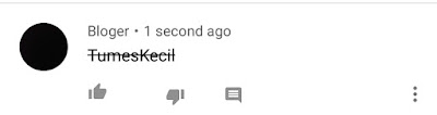 cara buat tulisan tercoret di komentar youtube