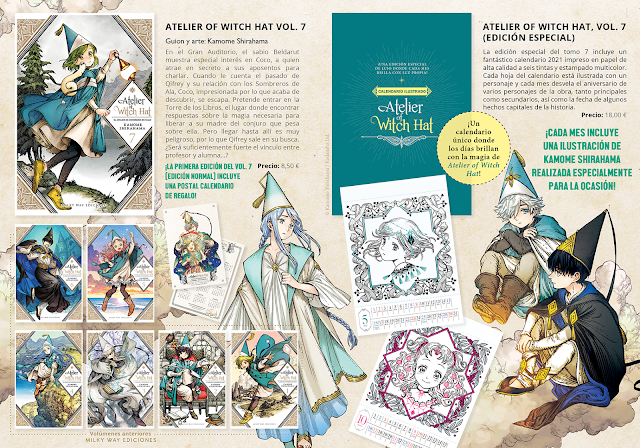 Milky Way Ediciones anuncia  edición doble del tomo 7 de “Atelier of Witch Hat”