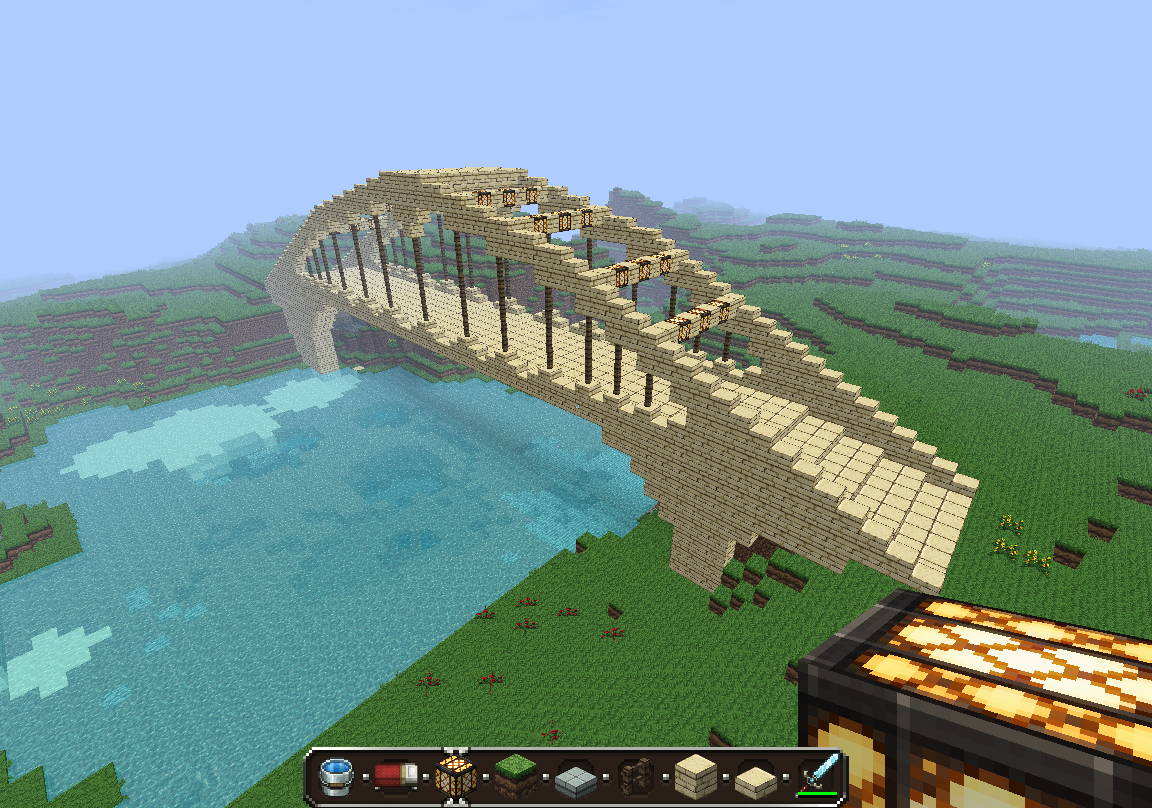 Medium size bridge - Creative Mode - Minecraft: Java 