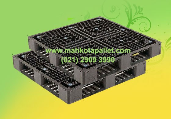 Jual Pallet Plastik 110 x 110 x 15 cm Hitam Kuat 