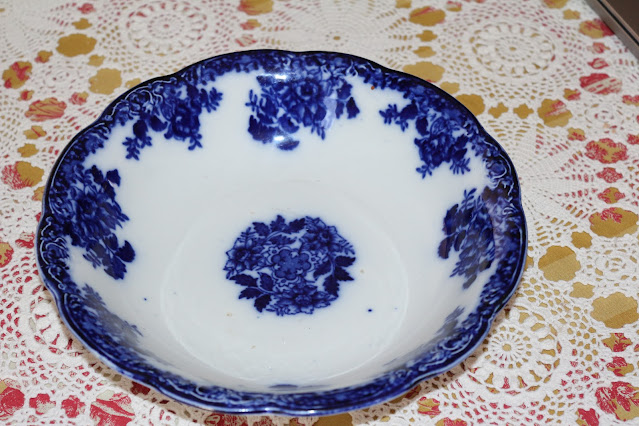 Flow Blue Antique Bowl, Living From Glory To Glory Blog