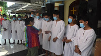Pembersihan Dosa, 12 Warga Binaan Rutan Cipinang Kanwil Kemenkumham DKI Jakarta Dibaptis