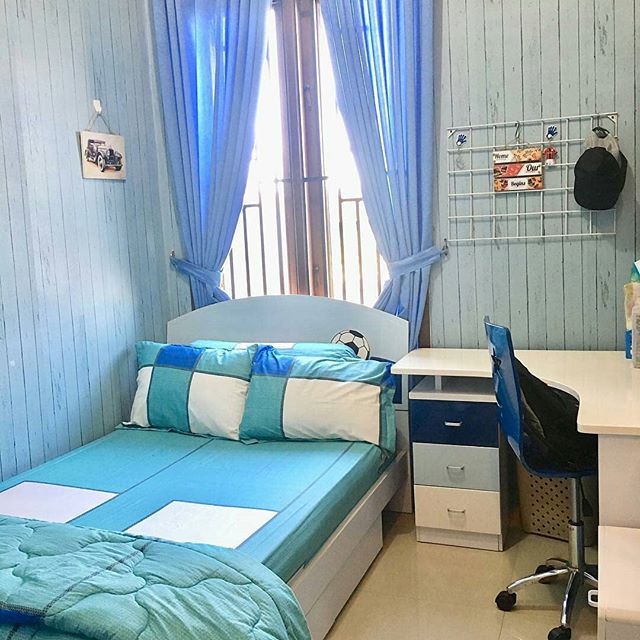 Dekorasi Kamar  Tidur  Warna  Biru  Dongker Menghias Kamar  