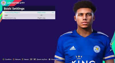 PES 2021 Faces James Justin by Rachmad ABs