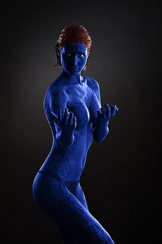 Mystique Nude Cosplay Photos