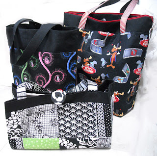 Charmer Tote, Reversible Bookbag Tote, Crop Tote