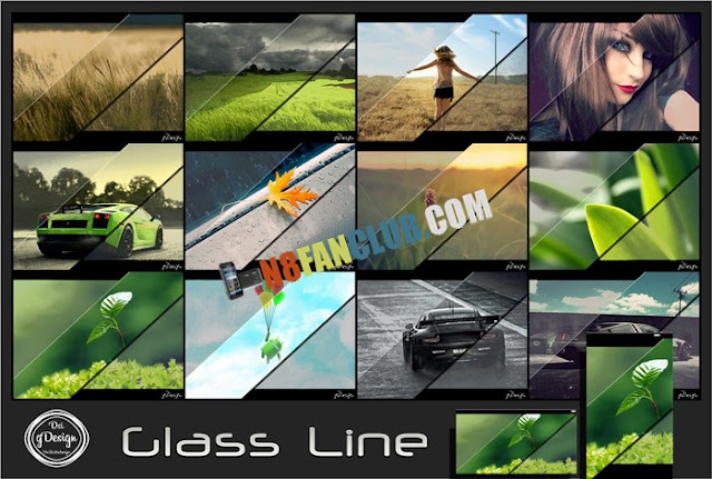 Glass Line Wallpapers Pack for Nokia N8 & Belle smartphones - Free Wallpapers Download