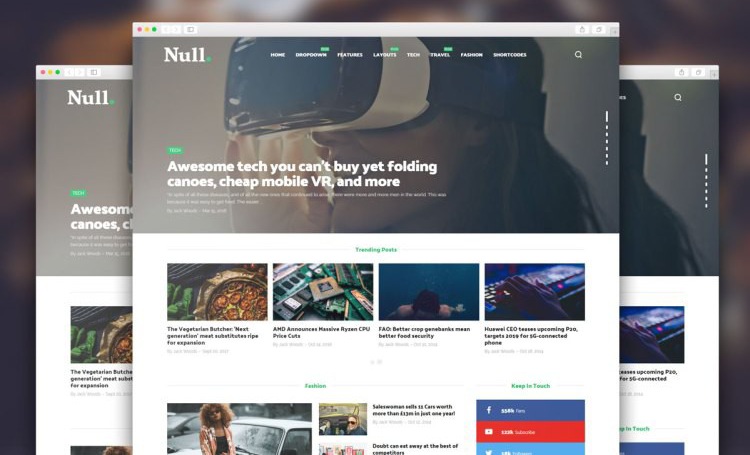 Download Null Blogger Templates Premium Version For Free : Themee