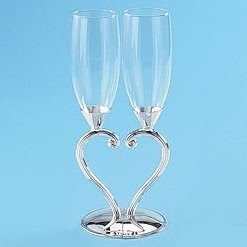 Personalized Heart Wine Goblets