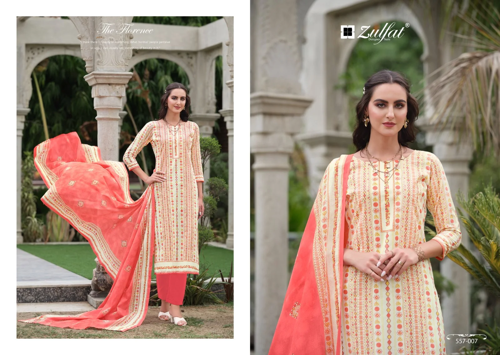 Nazrana Vol 3 Zulfat Designer Cotton Pant Style Suits