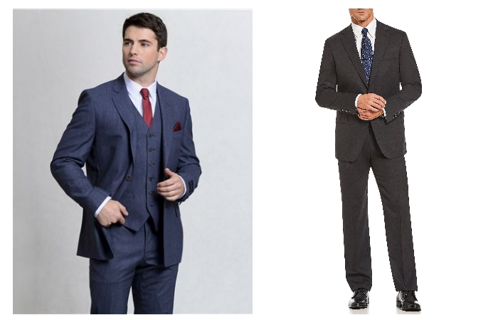 men classic fit suit
