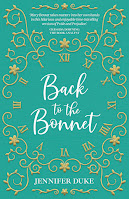 Book cover: Back to the Bonnet by Jennifer Duke - picture shows a clock dial