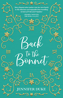 Book cover: Back to the Bonnet by Jennifer Duke - picture shows a clock dial