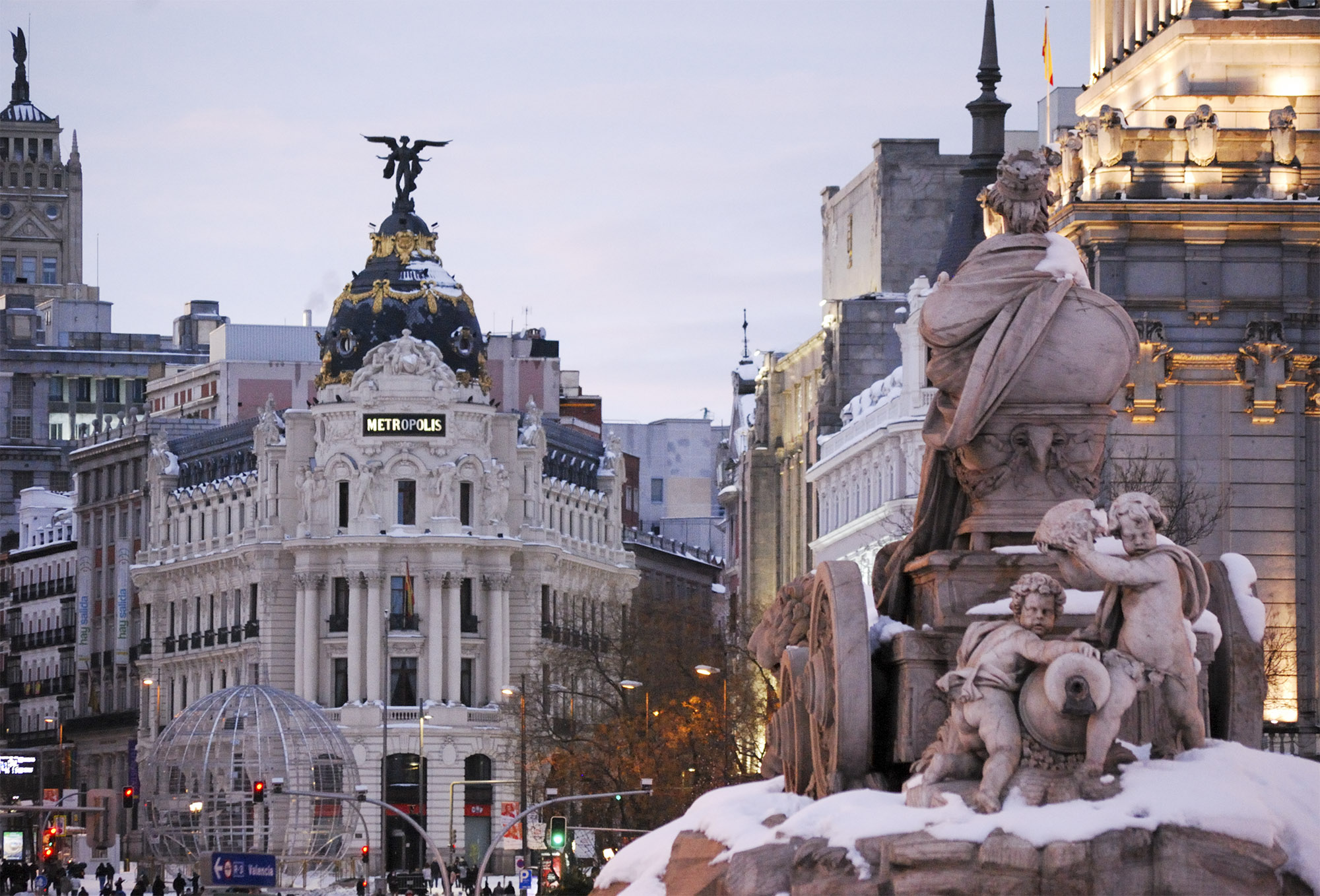 snow in Madrid