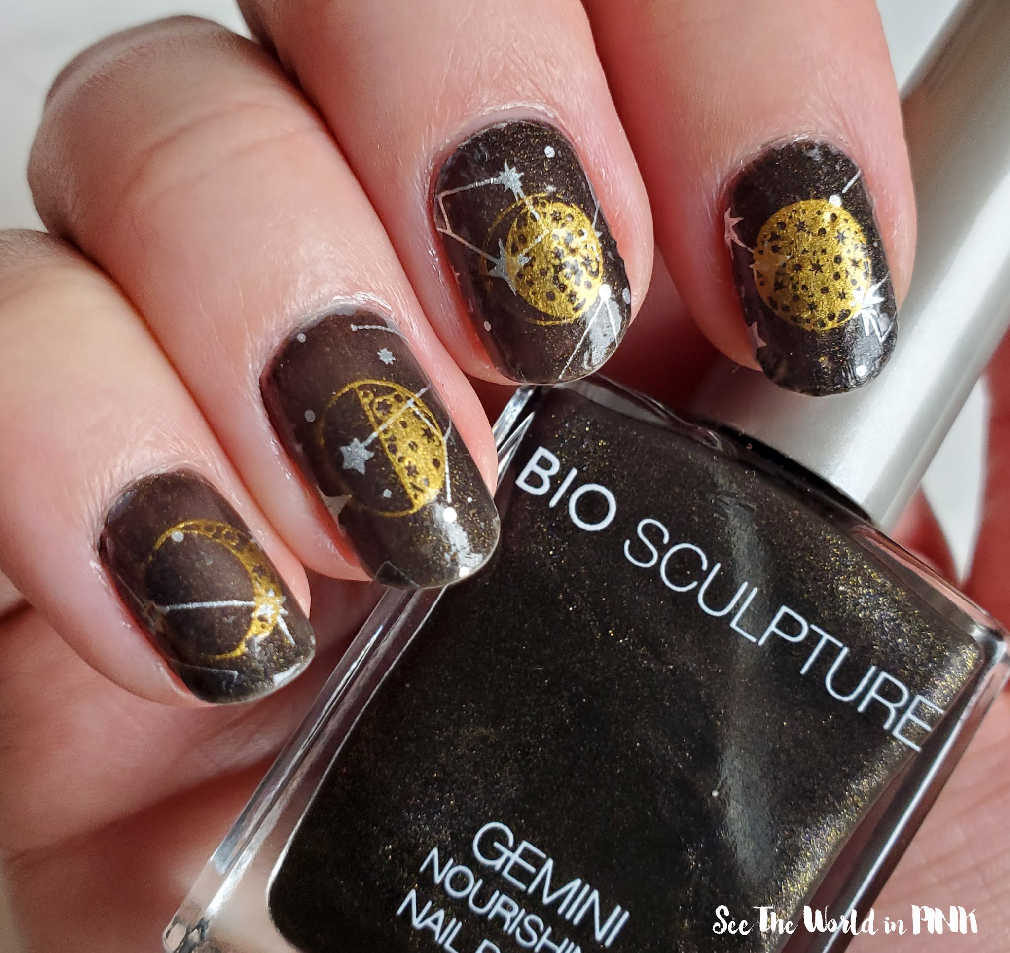 Manicure Monday - Moon and Stars Nails