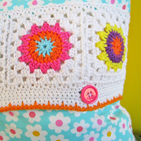 Crochet Pattern Flower Square IV