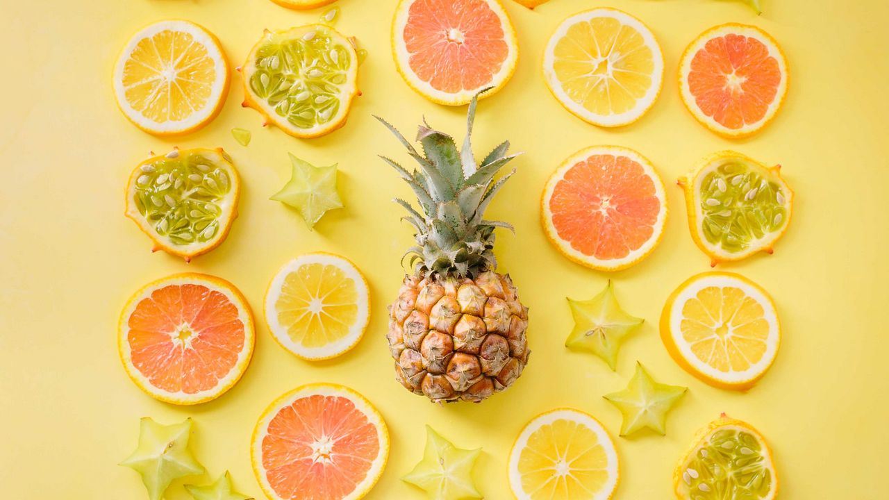 Wallpaper Fruit Citrus Pineapple