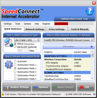 SpeedConnect Internet Accelerator 8.0