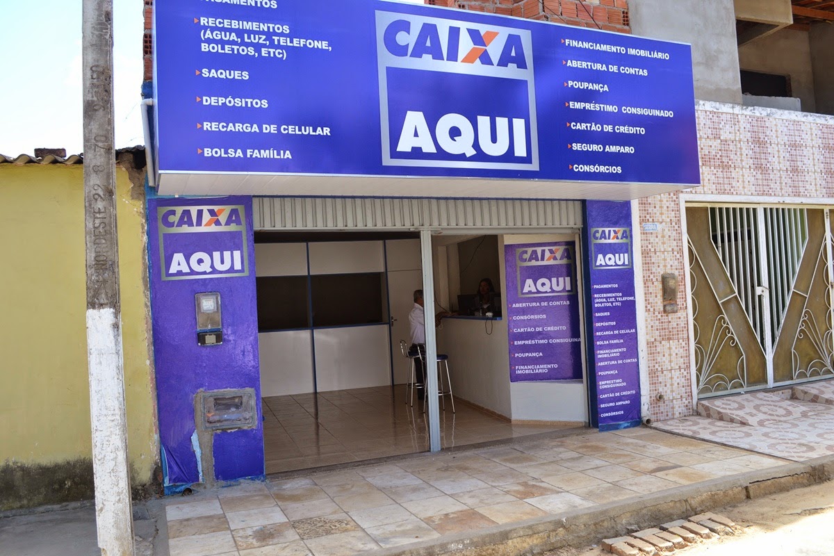 Pague suas contas no CAIXA AQUI em frente á Rádio 