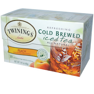 الشاي المثلج ايس تي ٢٠ كيس من اي هيرب  Twinings, Cold Brewed Iced Tea, Peach, 20 Tea Bags, 1.41 oz (40 g)