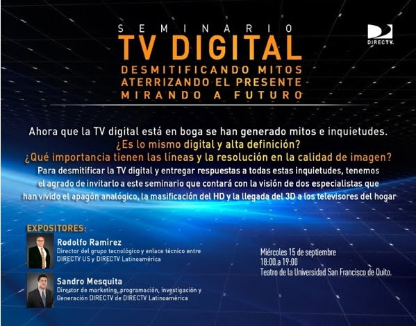 Seminario TV Digital en la USFQ