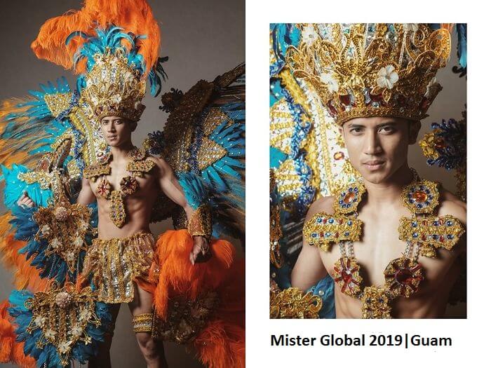 Impressive Pictures Of Mister Global Contestants Dressed In Their National Costumes, Resembling Video Game Bosses