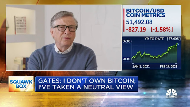 Bill Gates chia sẻ quan điểm tài chính trên kênh CNBC