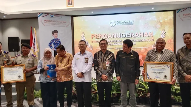 Pemkab Natuna Kembali Raih Penghargaan Penilaian Kepatuhan Ombudsman 2024