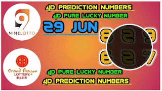 Carta ramalan 4D GD Lotto and 9Lotto lucky numbers today