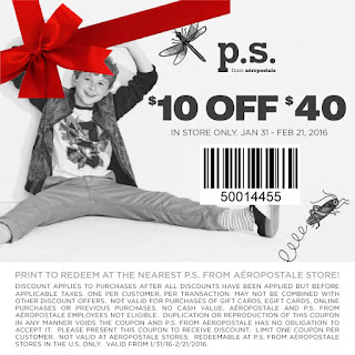 Free Printable Aeropostale Coupons