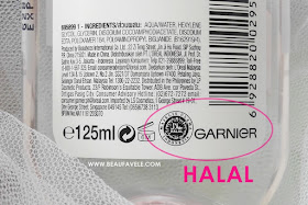kandungan isi Garnier Micellar Water halal