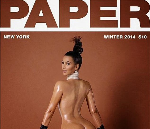 Wow! Kim Kardashian Bares Bu*tt            for Paper Magazine
