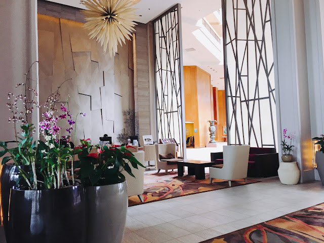 the lobby of the Hyatt Regency in Maui