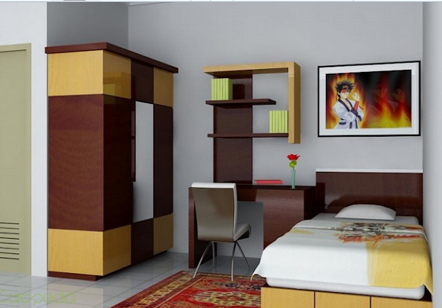 Desain Kamar Tidur Minimalis Ukuran 3x4