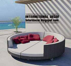 double sofa bed, modern outdoor furniture