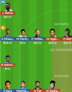 KXIP vs SRH (IPL 11)