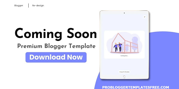 Coming Soon Premium Blogger Template Free Download for Blogspot Website