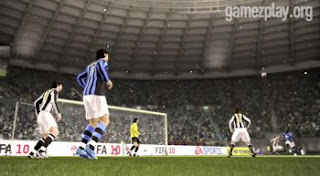 FIFA 10 high definition in-game video game footage