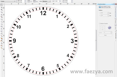 Cara membuat detik Jam dengan simple dan mudah menggunakan coreldraw.