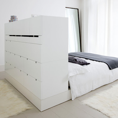 Storage Ideas For Small Bedrooms. Turn a headboard into storage