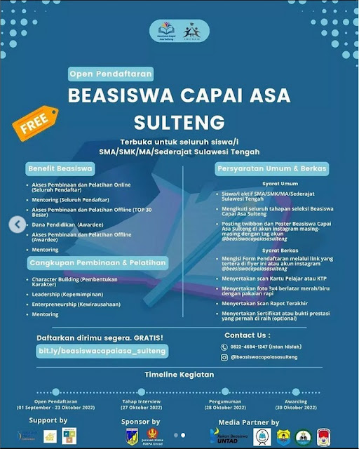 Beasiswa Capai Asa Sulawesi Tengah