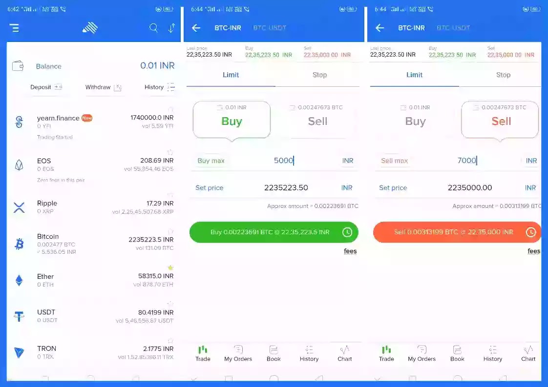 Buy and Sell Bitcon on zebpay