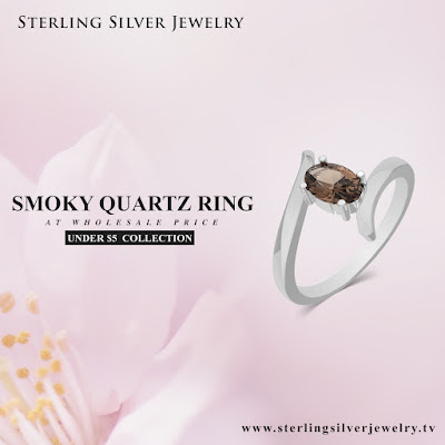 smoky quartz ring wholesale