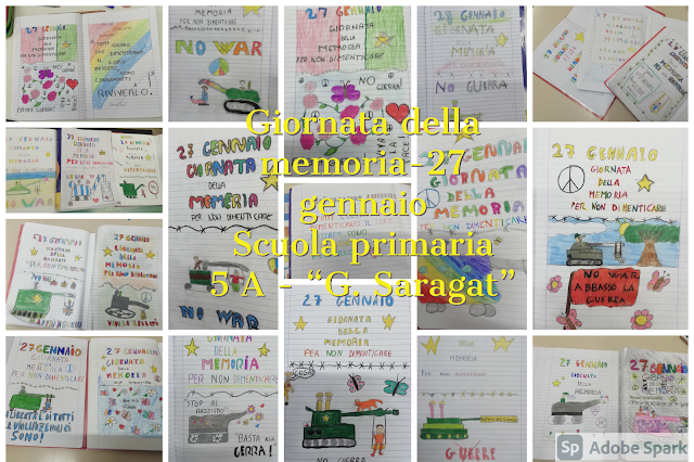 27 Gennaio - GIORNO DELLA MEMORIA - 5 A - Scuola primaria - "G. Saragat"