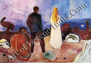 The Great Artist Edvard Munch Painting “The Lonely Ones” c. 1915 39 x 51 Munch Museum, Oslo