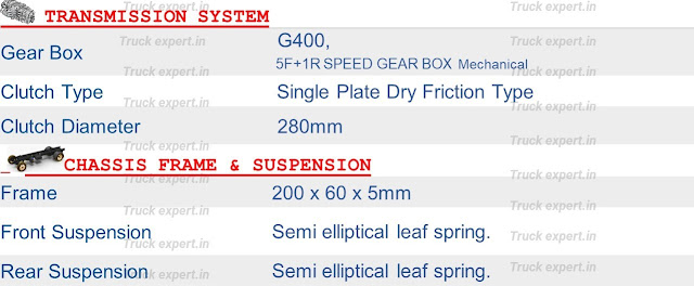 Tata 610 LPT  Transmission System Details, Tata 610 LPT  Transmission System, Tata 610 LPT   Gear box details, Tata 610 LPT  Clutch Details, Tata 610 LPT  Chassis Frame Details, Tata 610 LPT  Suspension Detailed, Tata 610 LPT  Front & Rear Suspension Details,