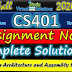 CS401 Assignment 3 Solution Idea Fall 2020 - 2021