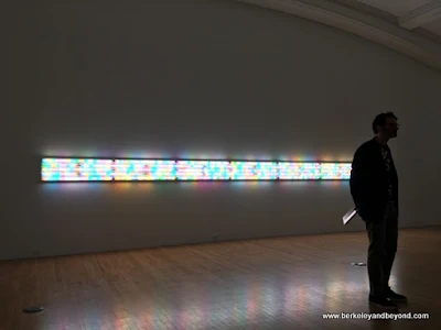 artist Spencer Finch’s “Sunset (south Texas 6/20/03)” light art at Pizzuti Collection of the Columbus Museum of Art in Columbus, Ohio