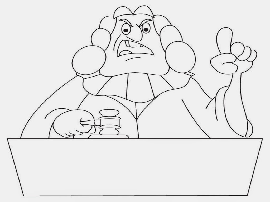 Judge Coloring Pages Coloring Pages